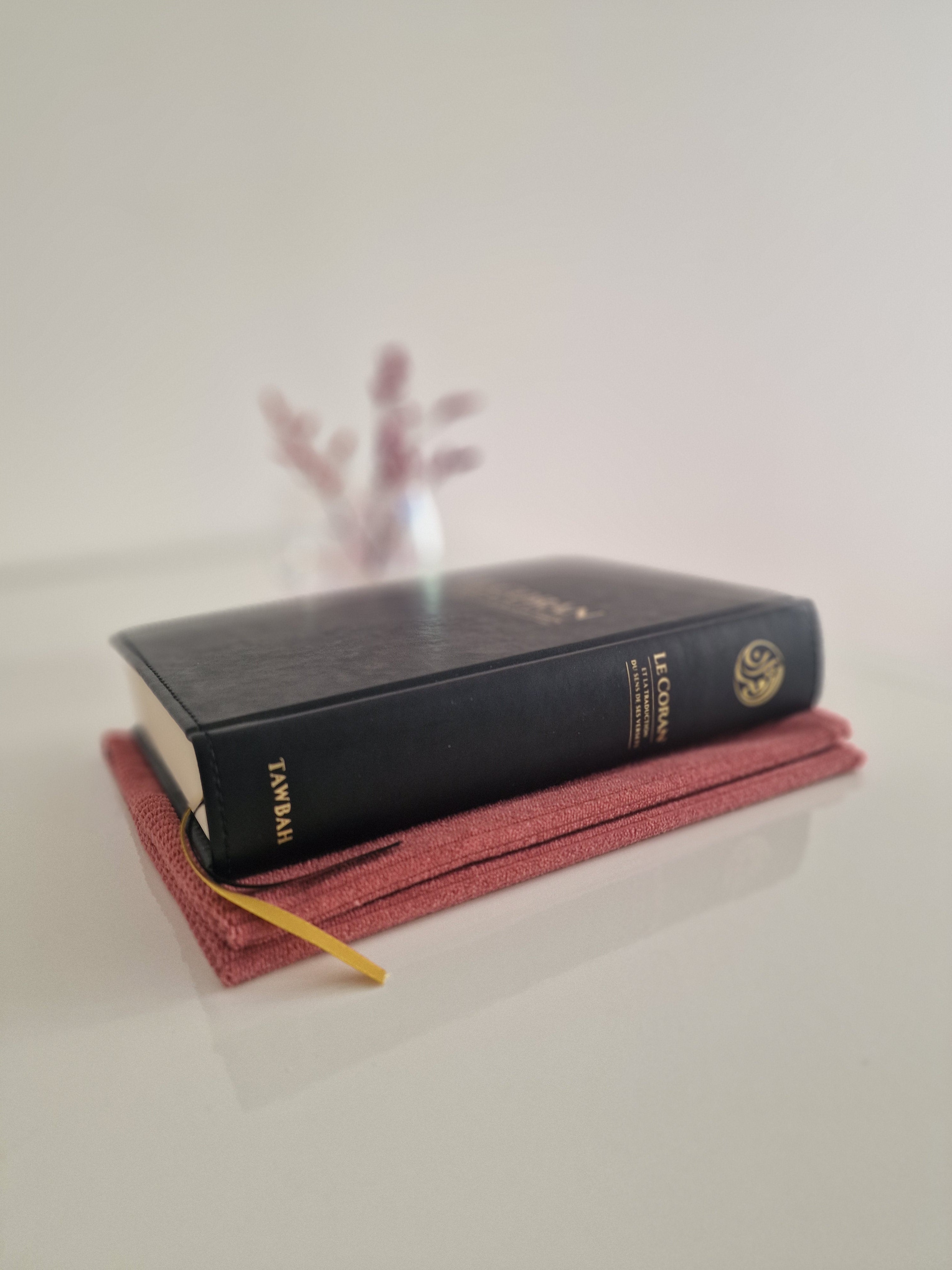 A personnaliser - Protège Coran Rose (taille et tissus)